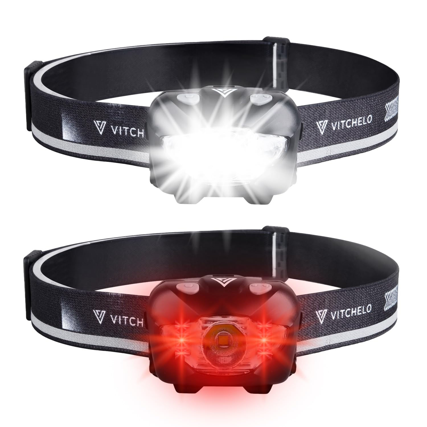 1Piece V800 Pro Head Lamp LED Rechargeable Super Bright XPG3 6 Modes Hybrid LED