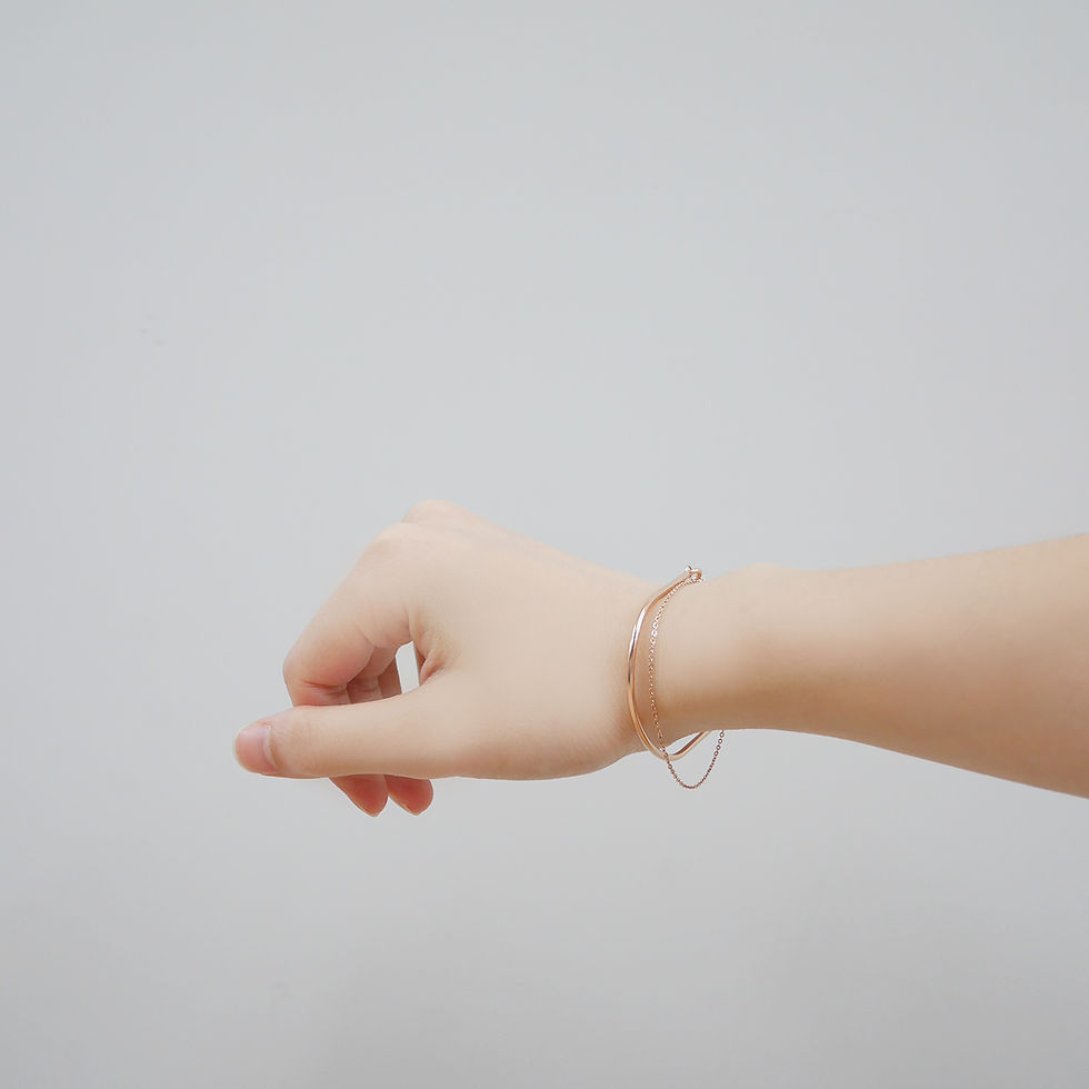Thumbnail: 18k Rose Gold Layer Bracelet