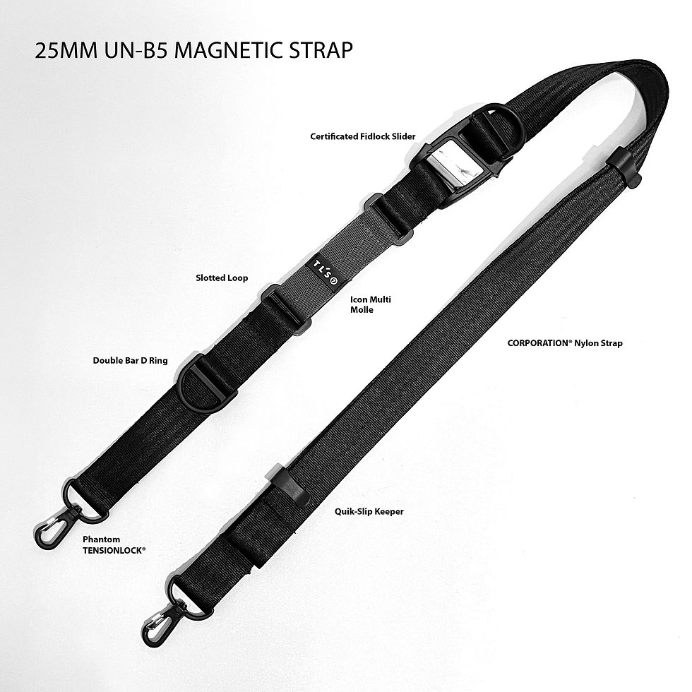 Thumbnail: TLS-B5 Magnetic Tape Functional Strap | Black