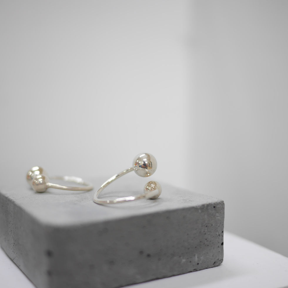 サムネイル： 925 Sterling Sliver Ball Ring