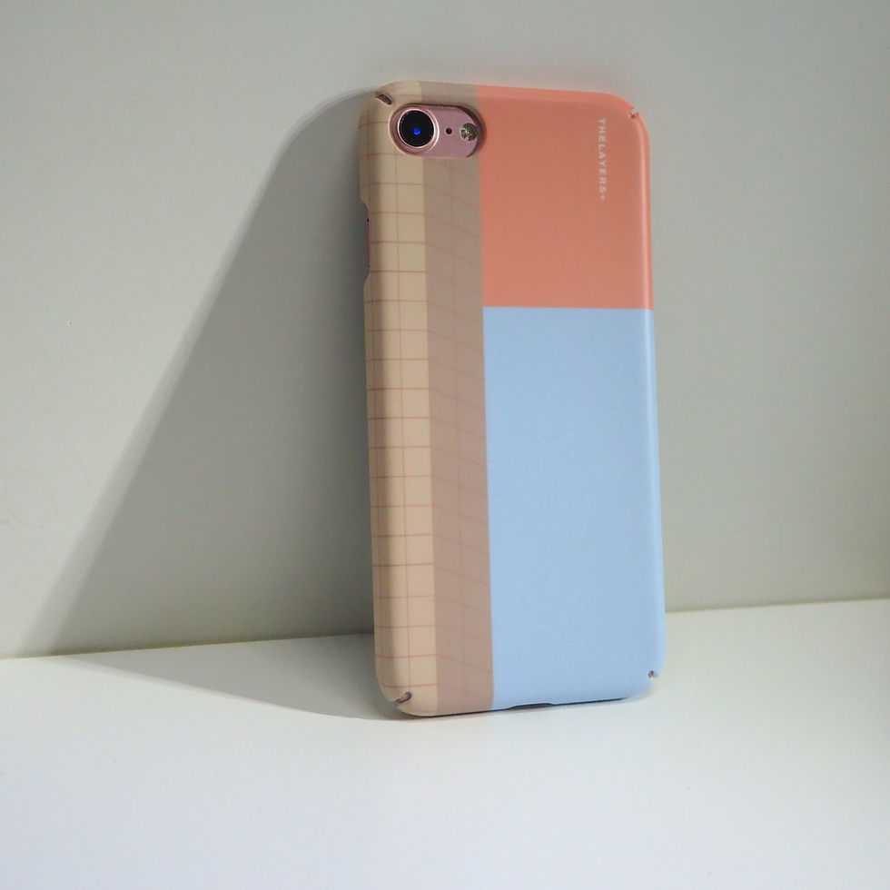 Thumbnail: GRAPHIC PRINT - BLUE KISSES iPhone Case