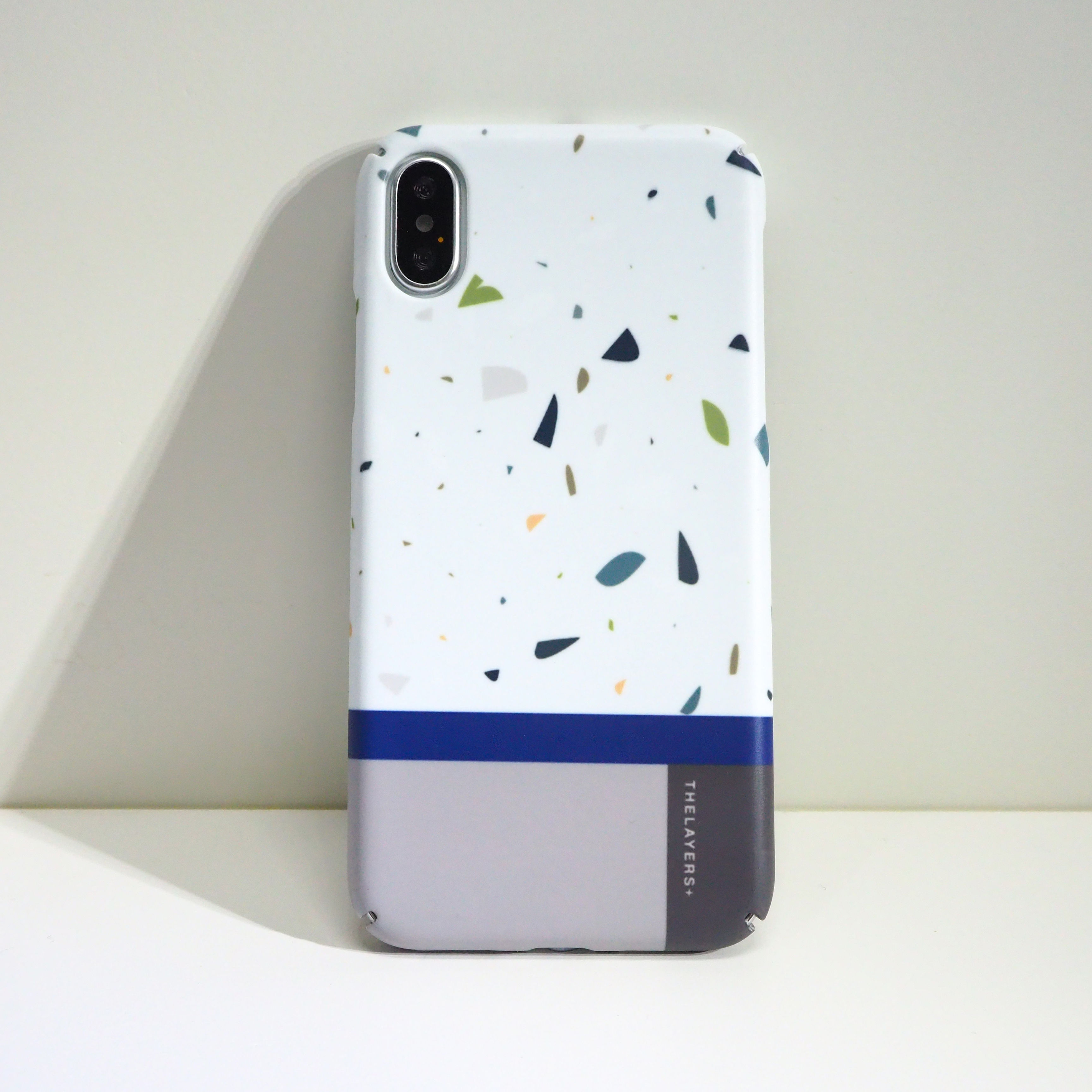 GRAPHIC PRINT - SILENCE TERRAZZO iPhone Case