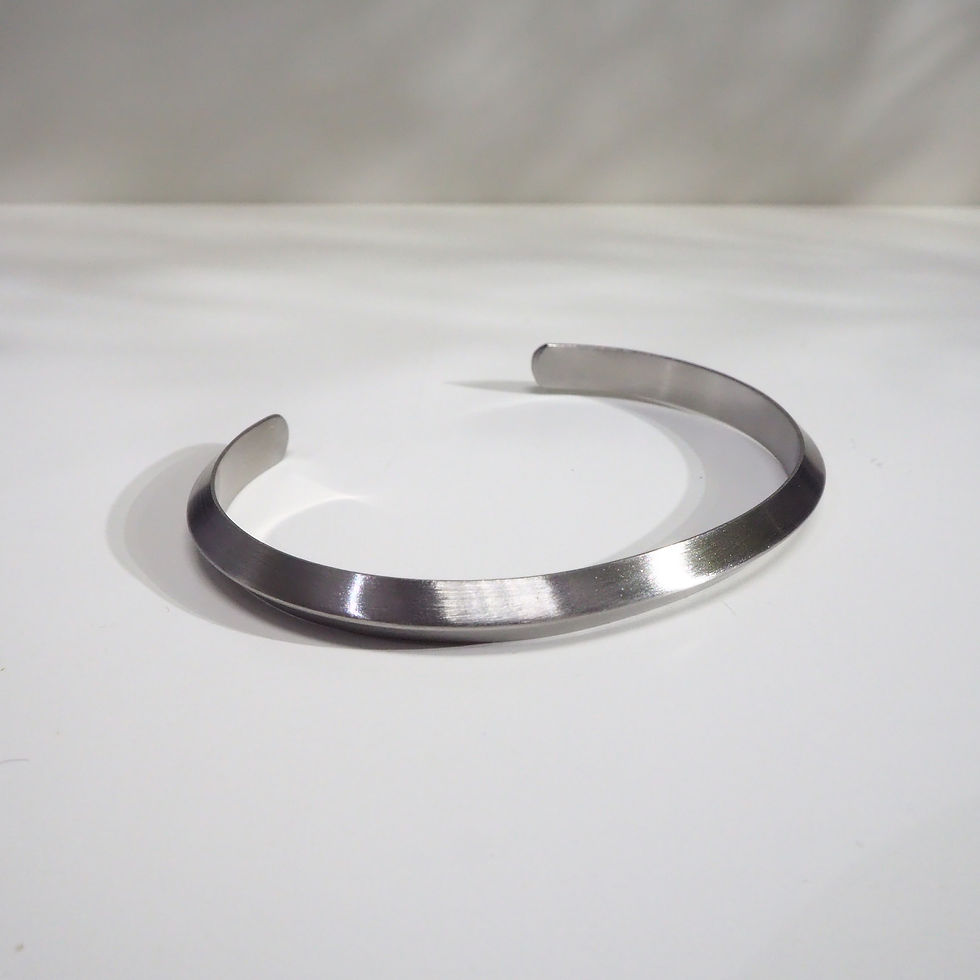 サムネイル： 925 Sterling Sliver Personalized Engraving Minimal Bangle