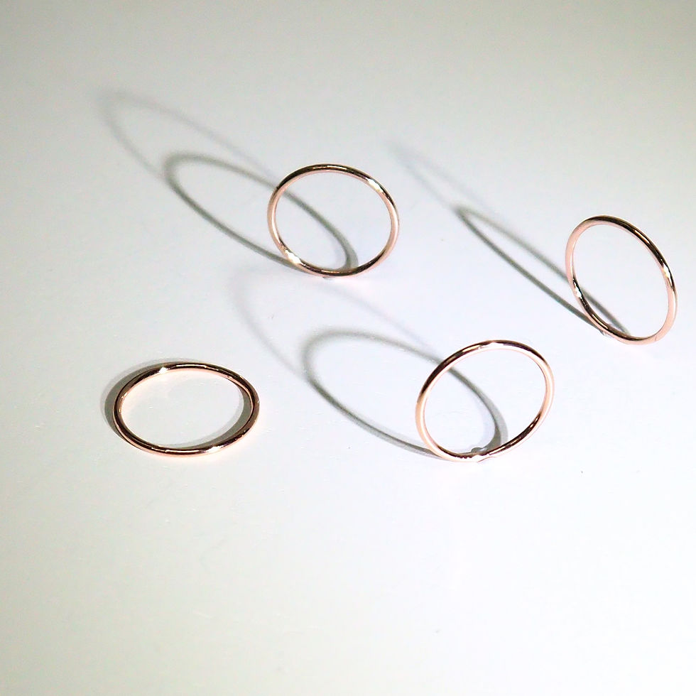 Thumbnail: 18K Rose Gold 0.8mm Minimal Ring