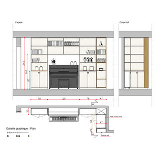 Projet bibliothèque salon