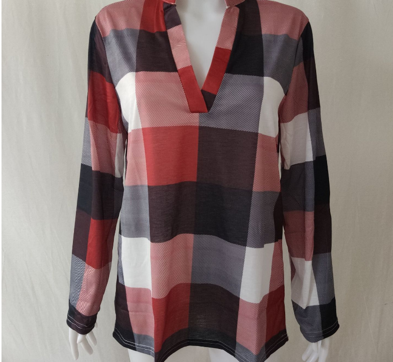 Thumbnail: Womens Casual Plaid Shirt
