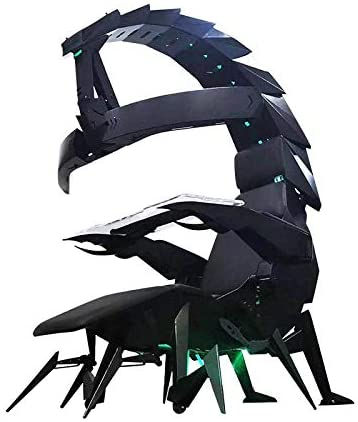 Thumbnail: High Quality Leather Gaming Ergonomic Scorpion Cockpit Swivel Chair