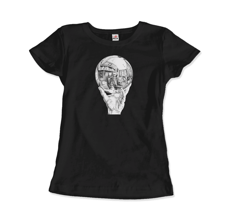 Thumbnail: M.C. Escher Hand With Reflective Globe T-Shirt