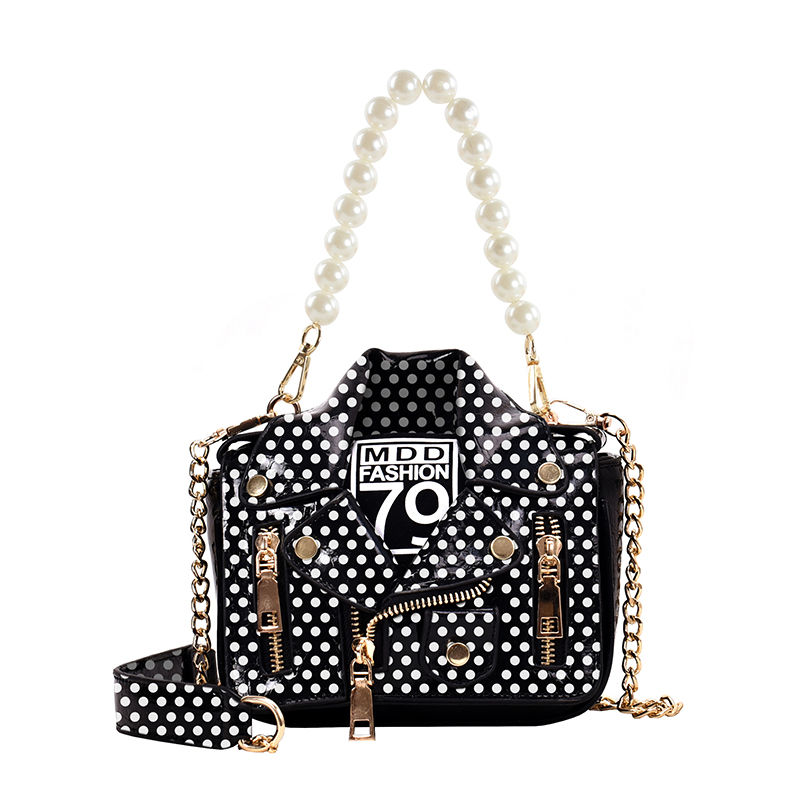 Thumbnail: Girls Multi Colors Jacket Chain Purse