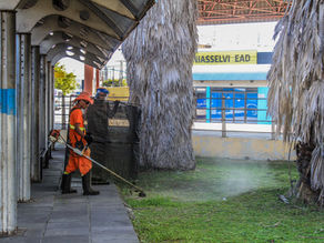Terminal Triângulo recebe limpeza geral