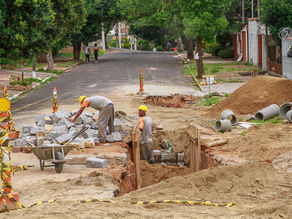 Dmae reconstrói coletor pluvial no bairro Santa Teresa