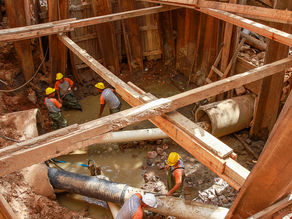 Dmae reconstrói caixa coletora de pluvial no bairro Santa Teresa