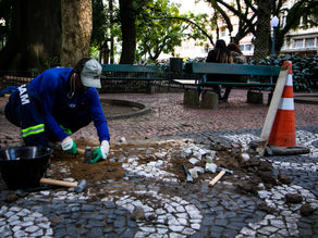 Praça da Alfândega é a 2ª praça a receber ações do novo contrato