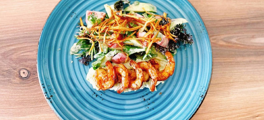 Пикантни скариди с ким-чи