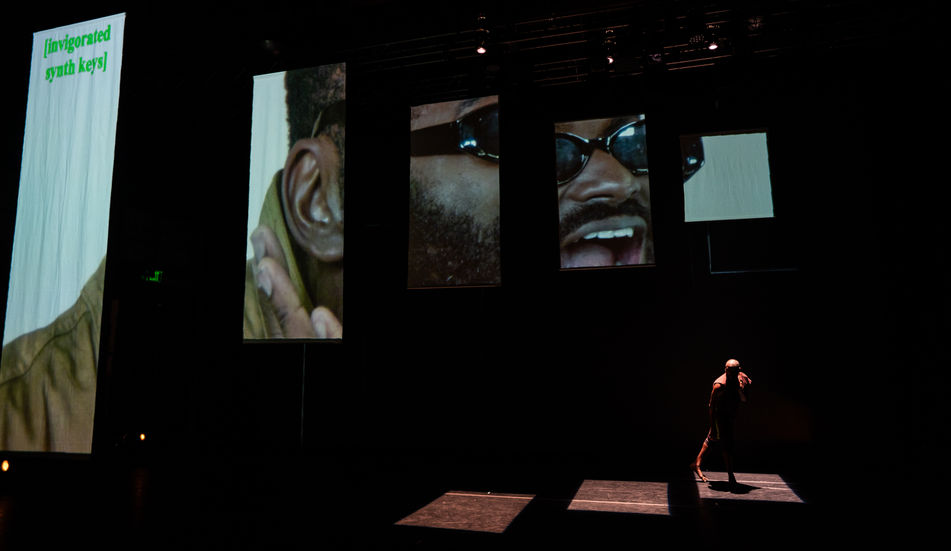 Jerron Herman performing The Vitruvian Man