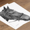 Thumbnail: Black and White Horse Head Print
