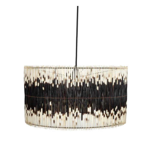 Porcupine Quill Drum Pendant