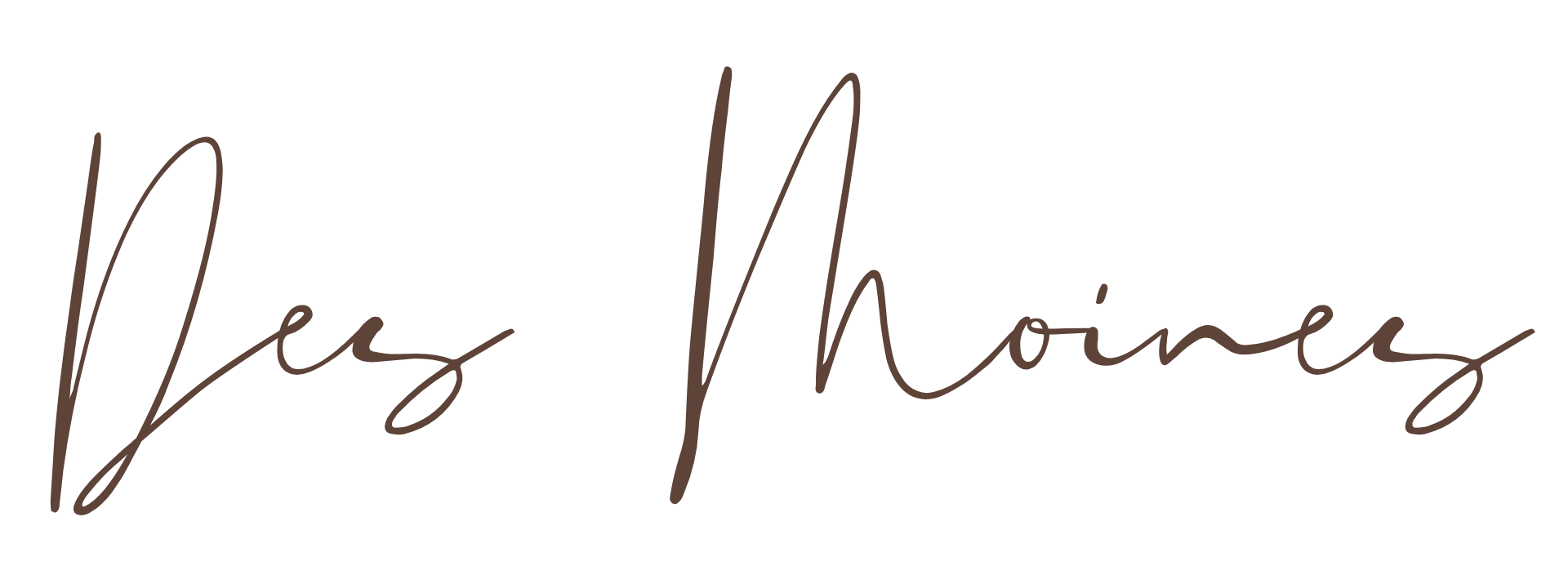 des moines logo font