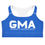 Thumbnail: Blue GMA sports bra: Giannetti Martial Arts