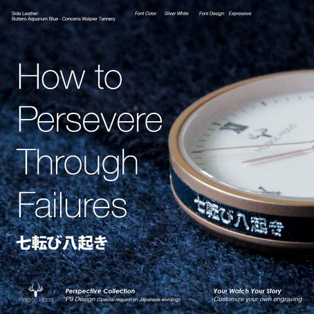 How to persevere through failures