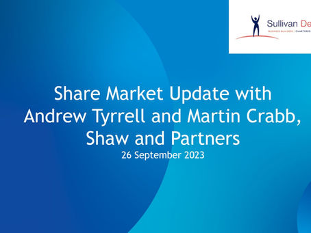 Share Market Update with Shaw and Partners