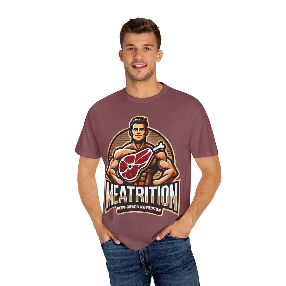 Thumbnail: Meatrition - Meat-Based Nutrition Ribeye Man Icon T-shirt