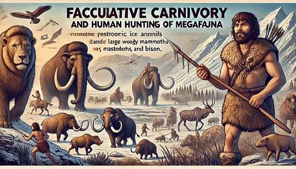 DALL·E 2024-10-22 12.19.10 - A banner depicting the theme of facultative carnivory and hum