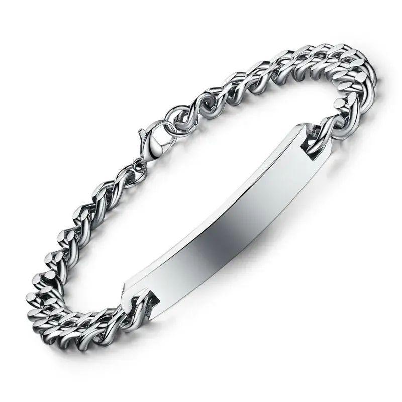 Miniature : Bracelets couples personnalisés argent homme femme amour manzaraka 4