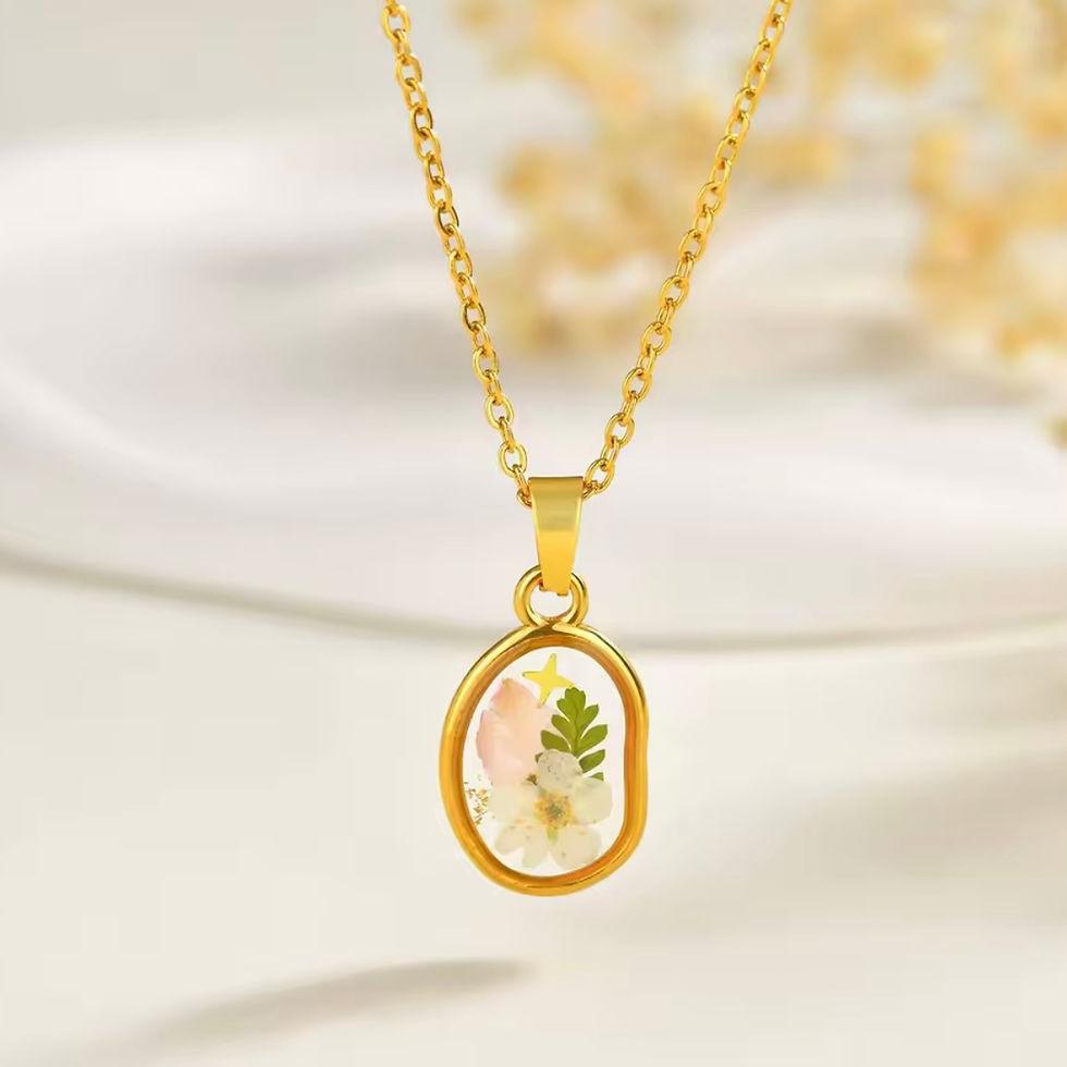 Miniature : Collier infini  en acier inoxydable avec strass inscrustés