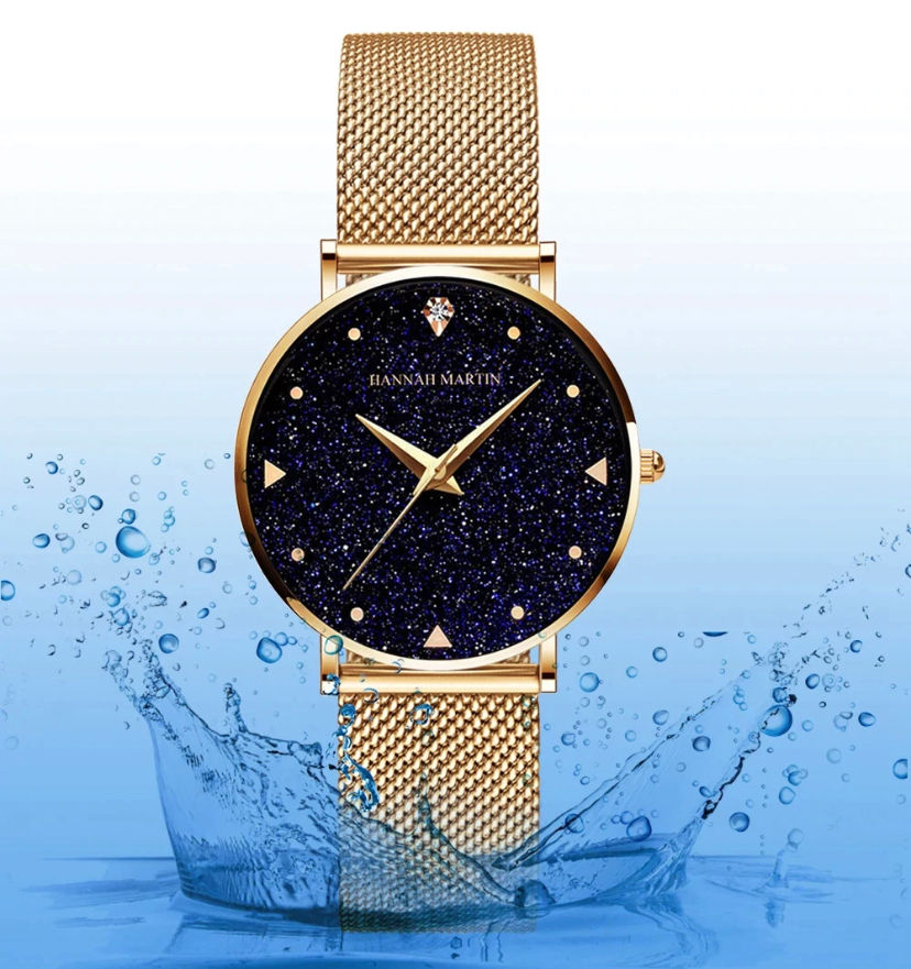 Miniature : Montre femme élégante nuit étoilé brillante tendance 2021