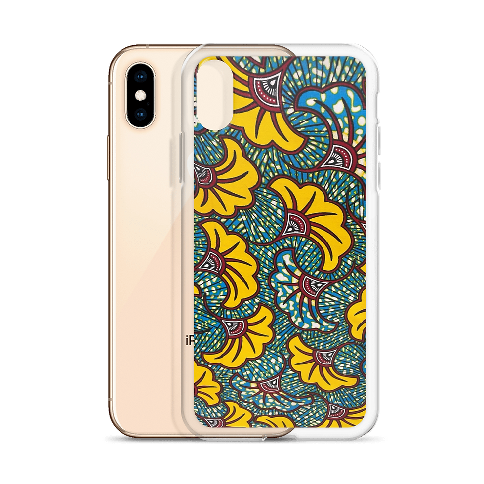 Miniature : Coque transparente iPhone® fleur coloré style salouva