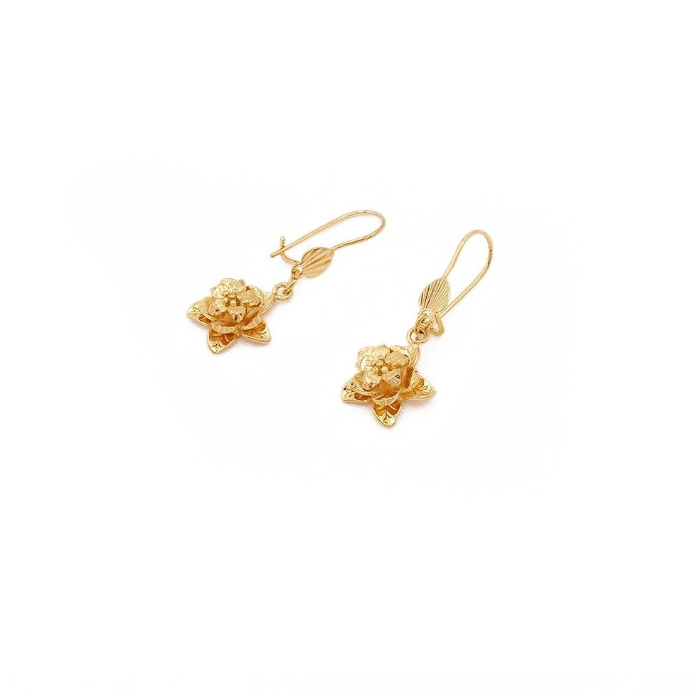 Miniature : Ensembles colliers boucles motif fleurs