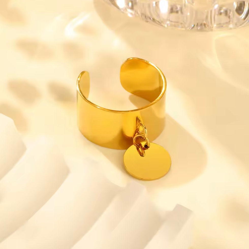 Miniature : Bague pour femme simple petit prix pierre style ajustable