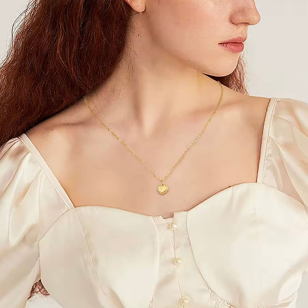 Miniature : Collier infini  en acier inoxydable avec strass inscrustés
