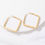 Miniature : Boucles d’oreilles fantaisie forme rectangulaire tendance