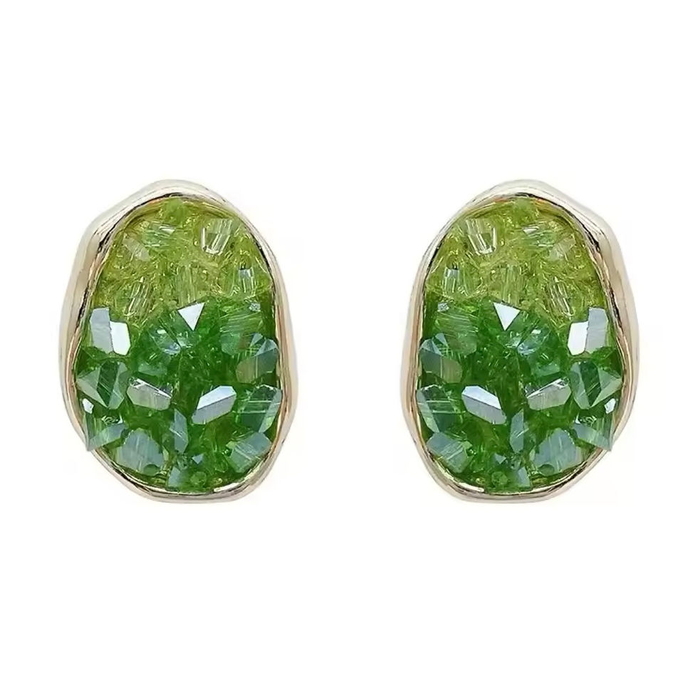 Miniature : Boucles d’oreilles style cristal tendance jolie