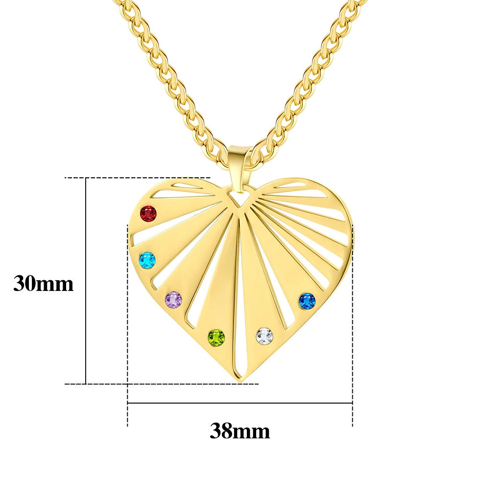 Miniature : Collier avec 1 jusqu'a 8 noms maximum avec pendentif coeur Udjemaza 7
