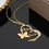 Miniature : Collier deux prénom papillon personnalisé petites pierres mahaba 16