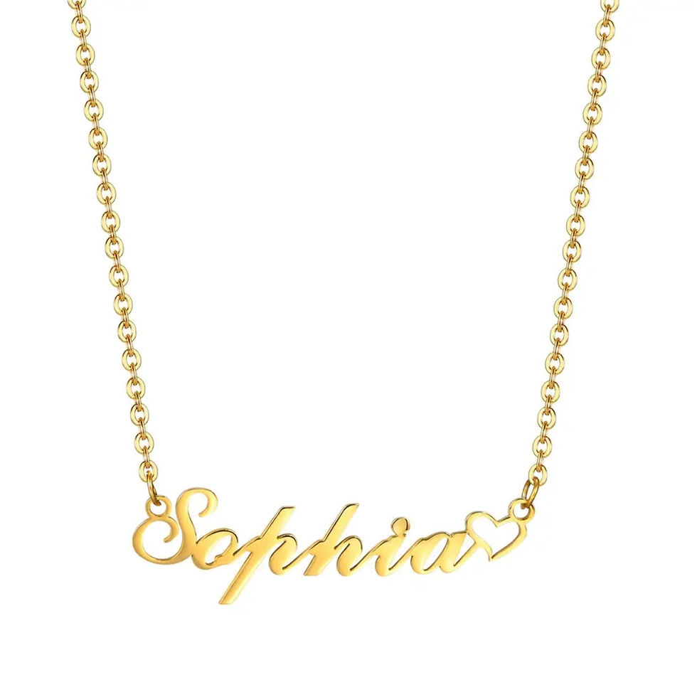 Miniature : Collier special enfant personnalisé avec prénom cœur mwana 3