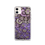Miniature : Coque transparente iPhone®  style tissu salouva violet