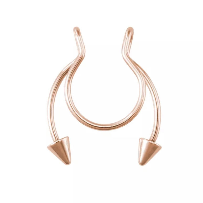 Miniature : Faux piercing anneau homme femme simple