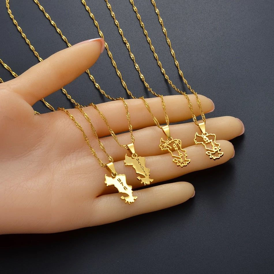 Miniature : Collier Mayotte plein écrit 976
