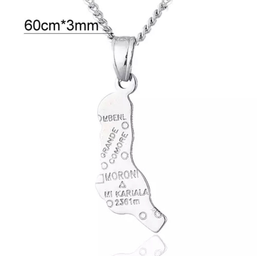 Miniature : Collier avec pendentif carte grande comores