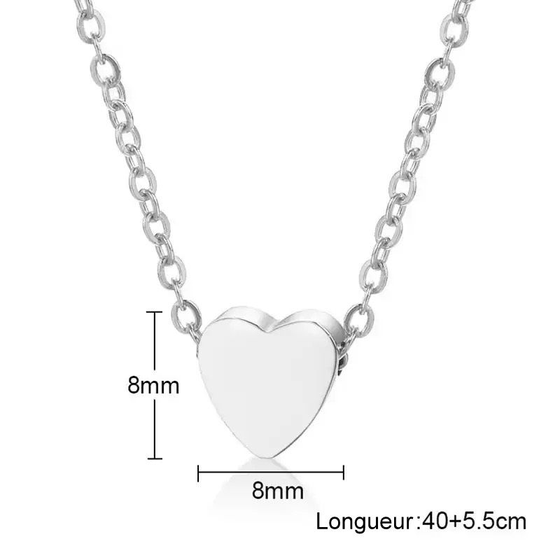 Miniature : Collier personnalisé petit cœur avec nom