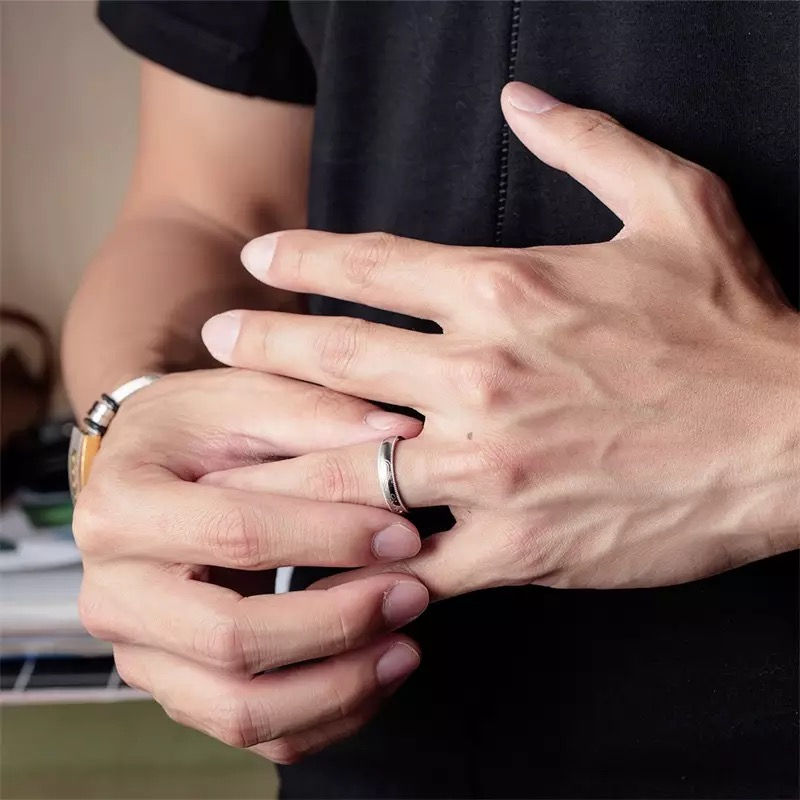 Thumbnail: Bagues mixte femme homme couple personnalisé I LOVE YOU harussi 9