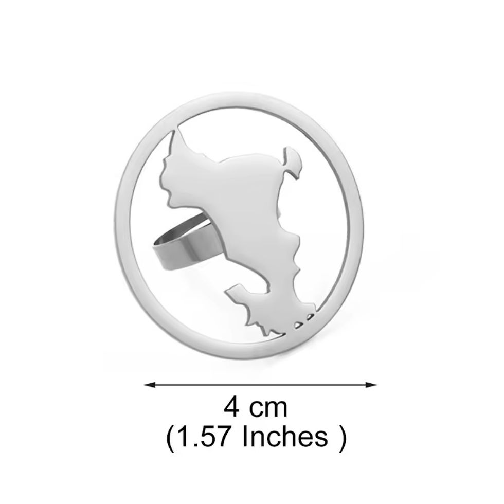 Miniature : Bague forme carte mayotte tendance jolie