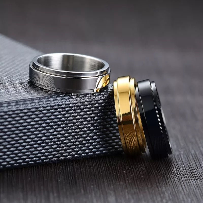Miniature : Bague mixte femme homme écriture devant à l'intérieur pere 6