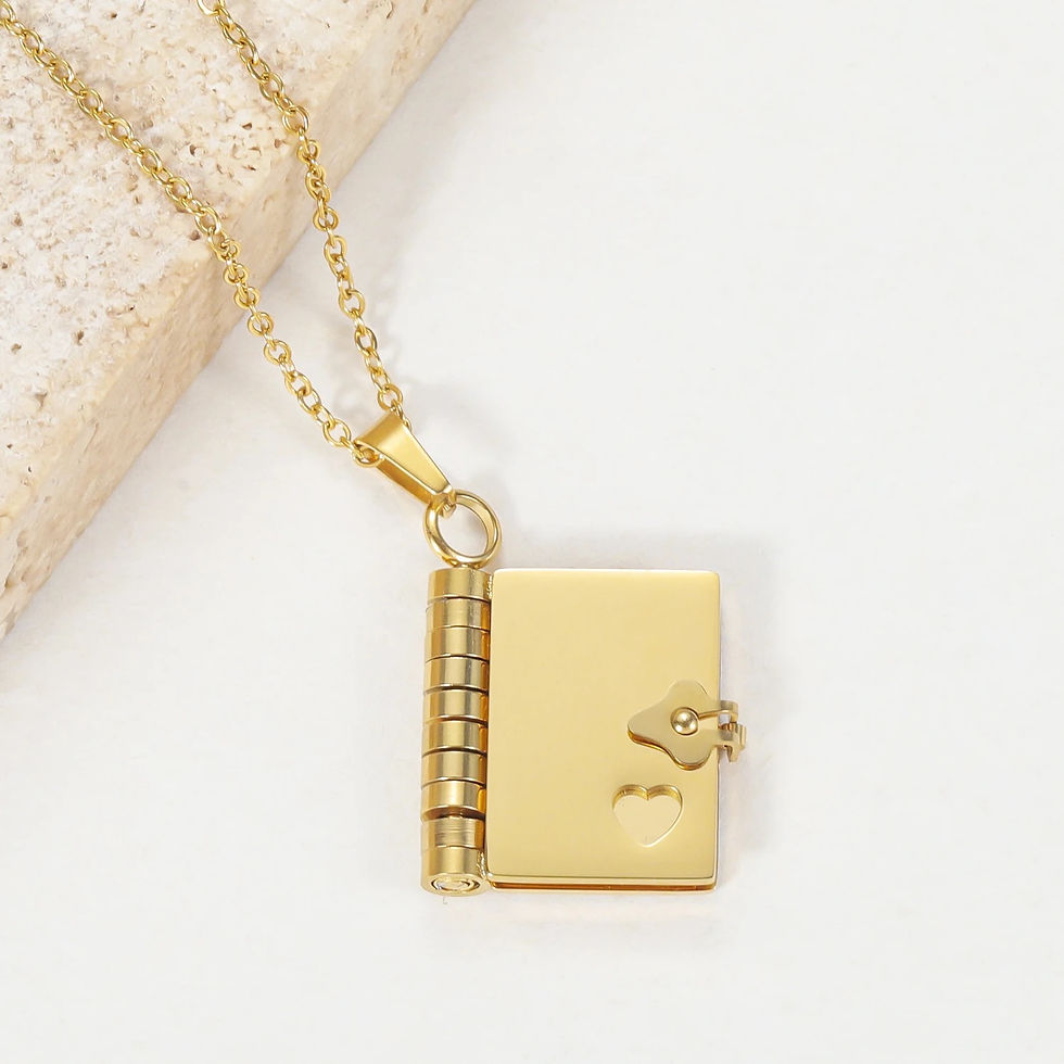 Miniature : Collier livre page avec texte personnalisé