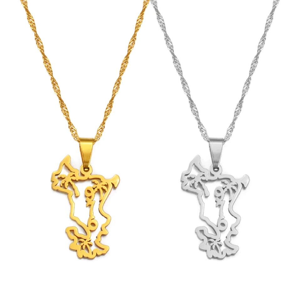 Miniature : Collier Mayotte 976 cocotiers avec petit terre