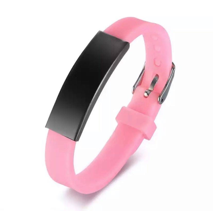 Miniature : Bracelet personnalisé coloré silicone
